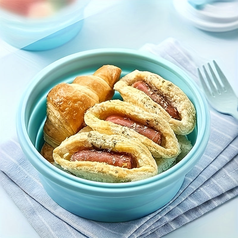 8pcs Set Foldable Food Storage Containers, Lunch Box with Cover, Microwavable And Dishwasher, for Back to School, Class, College, School Supplies, Kitchen Organizers And Storage, Kitchen Accessories