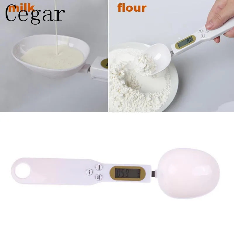 0.1g Portable LCD Digital Kitchen Scale Measuring Spoon Gram Flour and Grain Food Spoon Weight Coffee Scale Kitchen Tool
