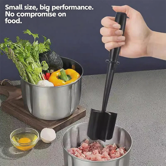 Plastic Meatchopper Handheld Meat Chopper Cooking Scraper Minced Meat Chopper Mixing Shovel