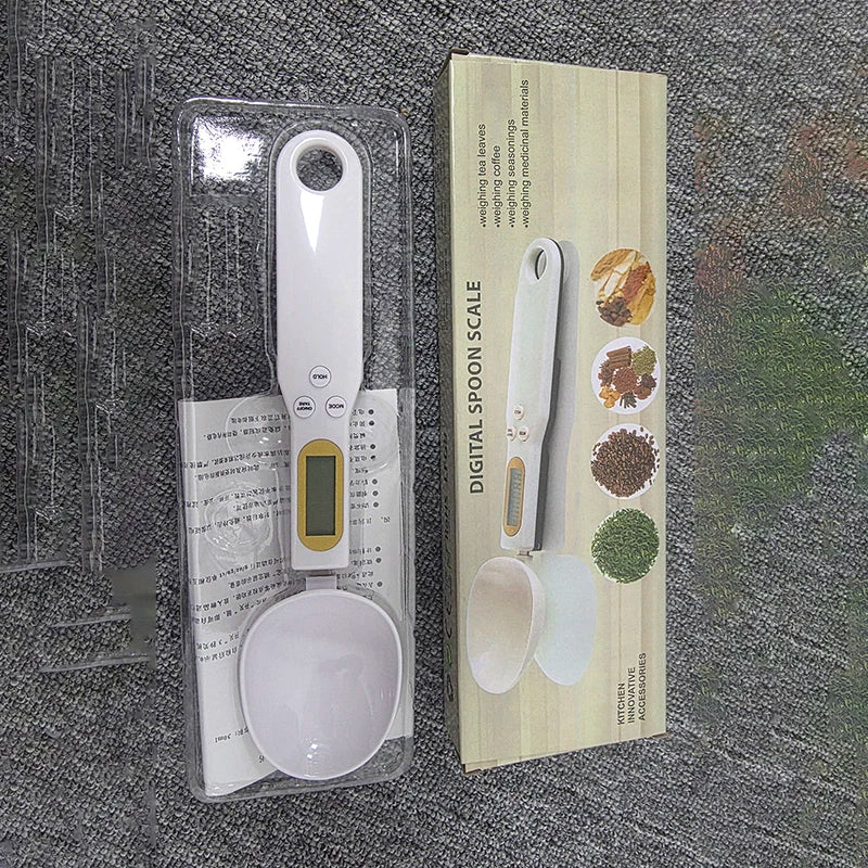 0.1g Portable LCD Digital Kitchen Scale Measuring Spoon Gram Flour and Grain Food Spoon Weight Coffee Scale Kitchen Tool